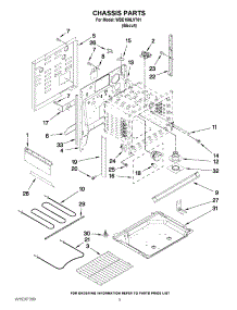 03 - Chassis Parts parts for Whirlpool Range WDE150LVT01 from AppliancePartsPros.com