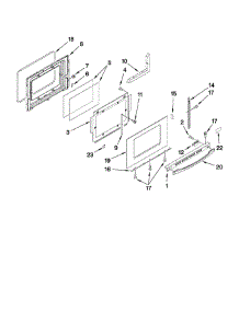 Door parts for Whirlpool Range GY399LXUB04 from AppliancePartsPros.com