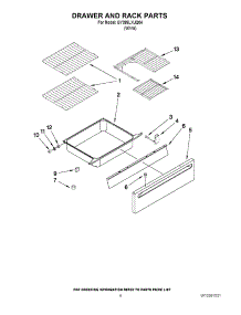 05 - Drawer And Rack Parts parts for Whirlpool Range GY399LXUQ04 from AppliancePartsPros.com