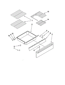 Drawer And Rack parts for Whirlpool Range GY399LXUS04 from AppliancePartsPros.com