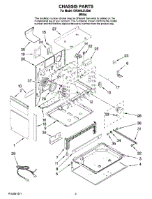 02 - Chassis Parts parts for Whirlpool Range GW399LXUQ06 from AppliancePartsPros.com