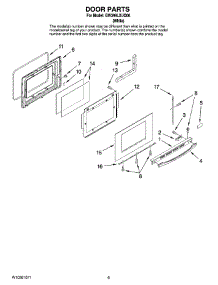 04 - Door Parts parts for Whirlpool Range GW399LXUQ06 from AppliancePartsPros.com