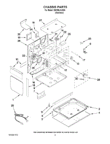 02 - Chassis Parts parts for Whirlpool Range GW399LXUS04 from AppliancePartsPros.com