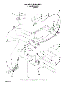 03 - Manifold Parts parts for Whirlpool Range GW399LXUS04 from AppliancePartsPros.com