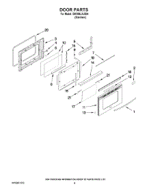 04 - Door Parts parts for Whirlpool Range GW399LXUS04 from AppliancePartsPros.com