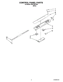 02 - Control Panel Parts parts for Whirlpool Range WDE150LVQ01 from AppliancePartsPros.com