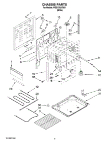03 - Chassis Parts parts for Whirlpool Range WDE150LVQ01 from AppliancePartsPros.com