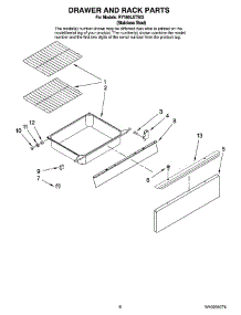 05 - Drawer And Rack Parts parts for Whirlpool Range RY160LXTS03 from AppliancePartsPros.com