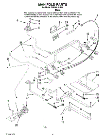 03 - Manifold Parts parts for Whirlpool Range GW399LXUB05 from AppliancePartsPros.com