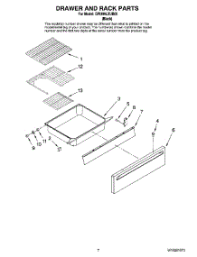 05 - Drawer And Rack Parts parts for Whirlpool Range GW399LXUB05 from AppliancePartsPros.com