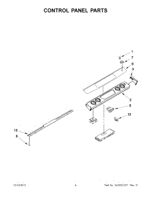02 - Control Panel Parts parts for Whirlpool Range WDE101LVQ01 from AppliancePartsPros.com