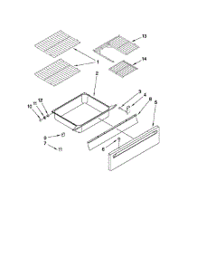 Drawer And Rack parts for Whirlpool Range GY399LXUS04 from AppliancePartsPros.com