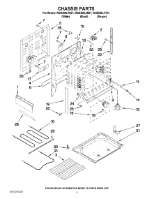 03 - Chassis Parts parts for Whirlpool Range WDE350LVQ01 from AppliancePartsPros.com