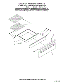 05 - Drawer And Rack Parts parts for Whirlpool Range GW397LXUT05 from AppliancePartsPros.com