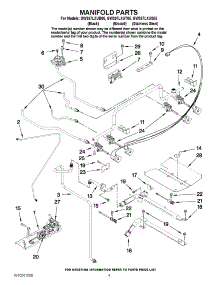 03 - Manifold Parts parts for Whirlpool Range GW397LXUB05 from AppliancePartsPros.com