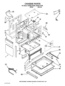 02 - Chassis Parts parts for Whirlpool Range GW397LXUQ06 from AppliancePartsPros.com