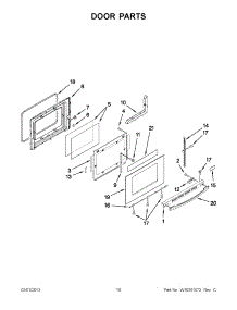 05 - Door Parts parts for Whirlpool Range RY160LXTQ02 from AppliancePartsPros.com