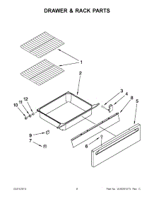04 - Drawer & Rack Parts parts for Whirlpool Range RY160LXTQ02 from AppliancePartsPros.com