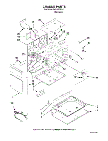 02 - Chassis Parts parts for Whirlpool Range GW399LXUS4 from AppliancePartsPros.com