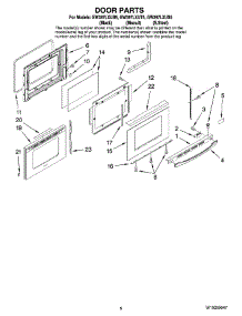 04 - Door Parts parts for Whirlpool Range GW397LXUB5 from AppliancePartsPros.com