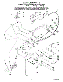 03 - Manifold Parts parts for Whirlpool Range GW397LXUT5 from AppliancePartsPros.com