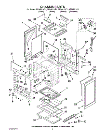 04 - Chassis Parts parts for Whirlpool Range GFG461LVQ1 from AppliancePartsPros.com