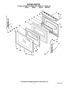 06 - Door Parts parts for Whirlpool Range GFG461LVQ1 from AppliancePartsPros.com