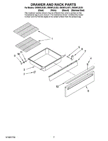 05 - Drawer And Rack Parts parts for Whirlpool Range GW397LXUS1 from AppliancePartsPros.com
