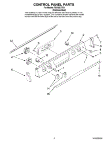 02 - Control Panel Parts parts for Whirlpool Range RS160LXTS1 from AppliancePartsPros.com
