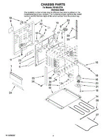 03 - Chassis Parts parts for Whirlpool Range RS160LXTS1 from AppliancePartsPros.com