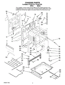 03 - Chassis Parts parts for Whirlpool Range RY160LXTQ1 from AppliancePartsPros.com