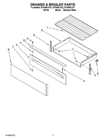 05 - Drawer & Broiler Parts parts for Whirlpool Range GFG464LVB1 from AppliancePartsPros.com