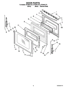 06 - Door Parts, Optional Parts (Not Included) parts for Whirlpool Range GFG464LVB1 from AppliancePartsPros.com