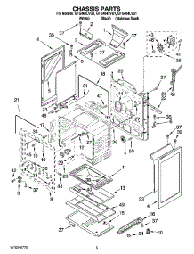 04 - Chassis Parts parts for Whirlpool Range GFG464LVQ1 from AppliancePartsPros.com