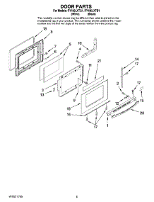 04 - Door Parts parts for Whirlpool Range RY160LXTB1 from AppliancePartsPros.com