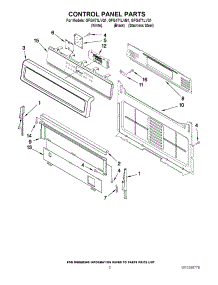 02 - Control Panel Parts parts for Whirlpool Range GFG471LVS1 from AppliancePartsPros.com