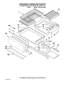 05 - Drawer & Broiler Parts parts for Whirlpool Range GFG471LVS1 from AppliancePartsPros.com