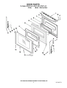 06 - Door Parts parts for Whirlpool Range GFG471LVB1 from AppliancePartsPros.com