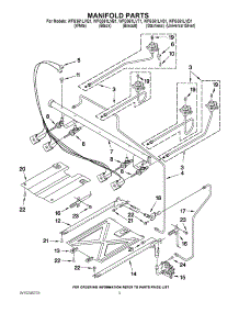 03 - Manifold Parts parts for Whirlpool Range WFG361LVD1 from AppliancePartsPros.com