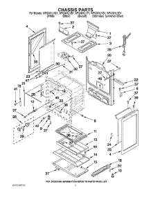 04 - Chassis Parts parts for Whirlpool Range WFG361LVQ1 from AppliancePartsPros.com