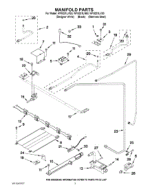 03 - Manifold Parts parts for Whirlpool Range WFG231LVB0 from AppliancePartsPros.com