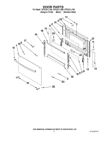 06 - Door Parts parts for Whirlpool Range WFG231LVB0 from AppliancePartsPros.com