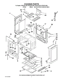 04 - Chassis Parts parts for Whirlpool Range WFG374LVS0 from AppliancePartsPros.com