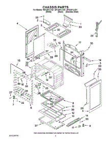04 - Chassis Parts parts for Whirlpool Range WFG381LVB1 from AppliancePartsPros.com