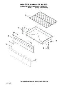 06 - Drawer & Broiler Parts parts for Whirlpool Range WFG381LVB1 from AppliancePartsPros.com