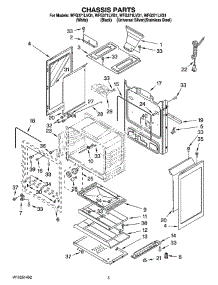 04 - Chassis Parts parts for Whirlpool Range WFG371LVQ1 from AppliancePartsPros.com