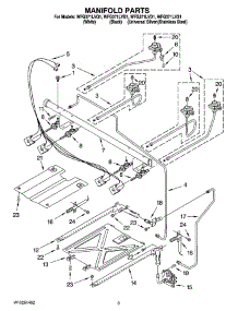 03 - Manifold Parts parts for Whirlpool Range WFG371LVB1 from AppliancePartsPros.com