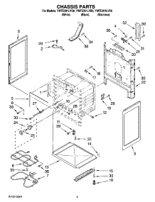 03 - Chassis Parts parts for Whirlpool Range YWFE301LVQ0 from AppliancePartsPros.com