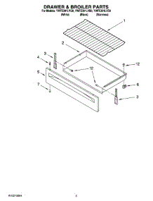04 - Drawer & Broiler Parts parts for Whirlpool Range YWFE301LVQ0 from AppliancePartsPros.com