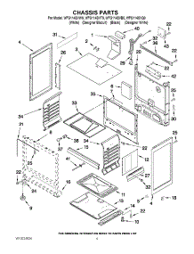 04 - Chassis Parts parts for Whirlpool Range WFG114SVW0 from AppliancePartsPros.com